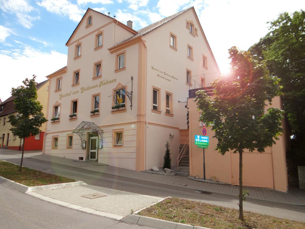 Hotel-Restaurant Zum Goldenen Hahnen Markgröningen Eksteriør bilde